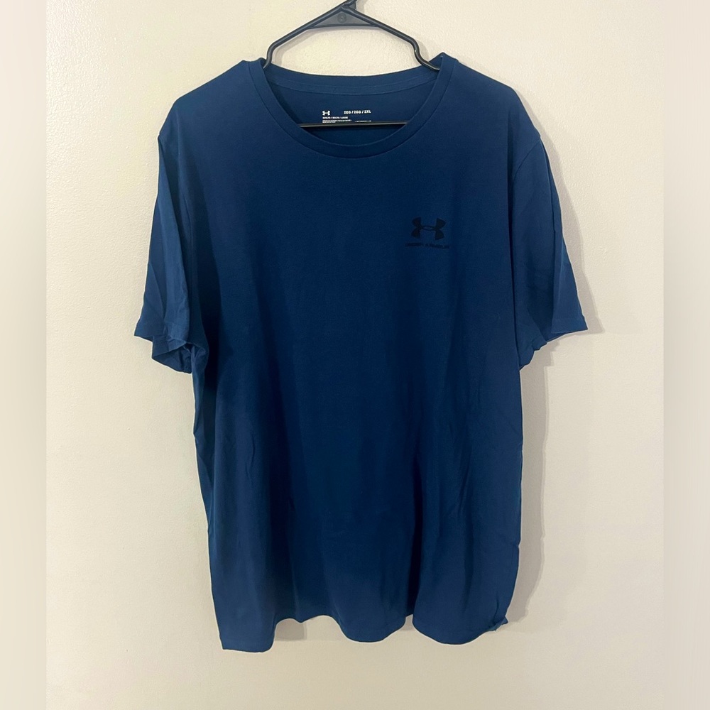 Under Armour Dark Blue Small Logo T Shirt